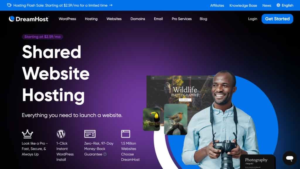 dreamHost-webhosting-landingpage